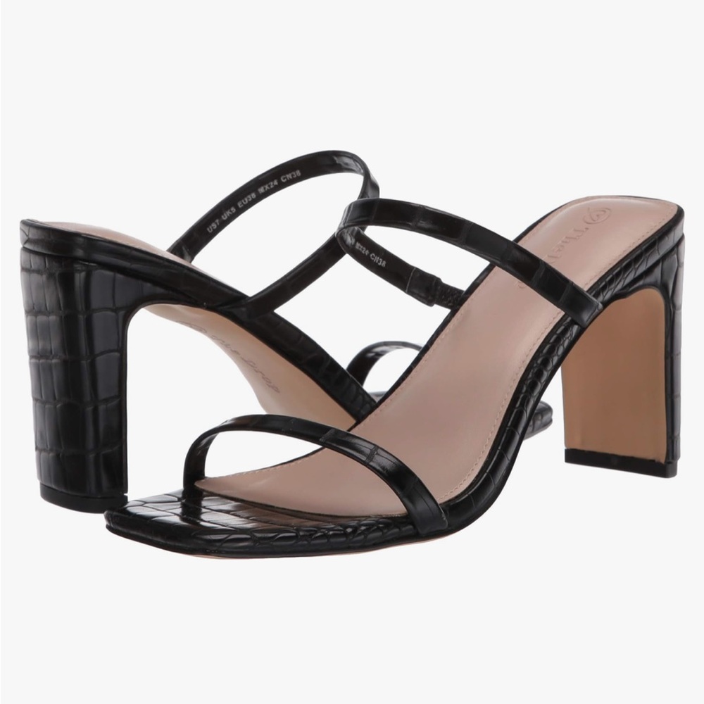 Square Toe High Heeled Sandal